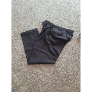 Hiltl Casual Dress Pants Men Angelico Super 140s 34x38 Wool Brown Cuffed 34 X 38